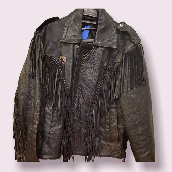 Vintage Leather Motorcycle Jacket - Picture 1 of 8